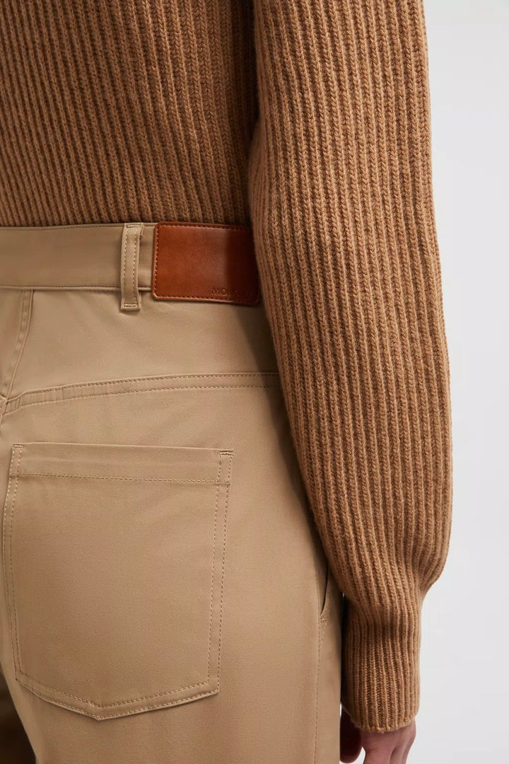 MONCLER Gabardine Trousers Beige - Dale