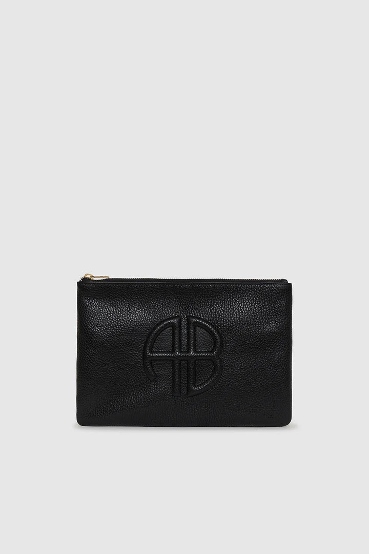 ANINE BING Lili Pouch Black Pebbled - Dale
