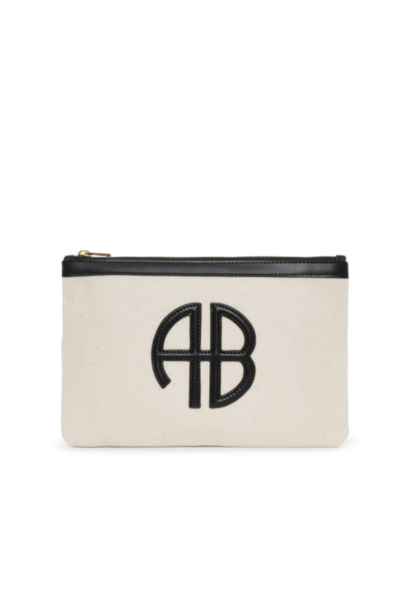 Lili Pouch Natural Canvas/Black