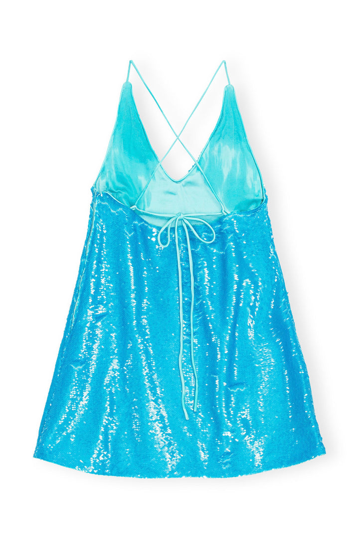GANNI Sequins Strap Mini Dress - Dale
