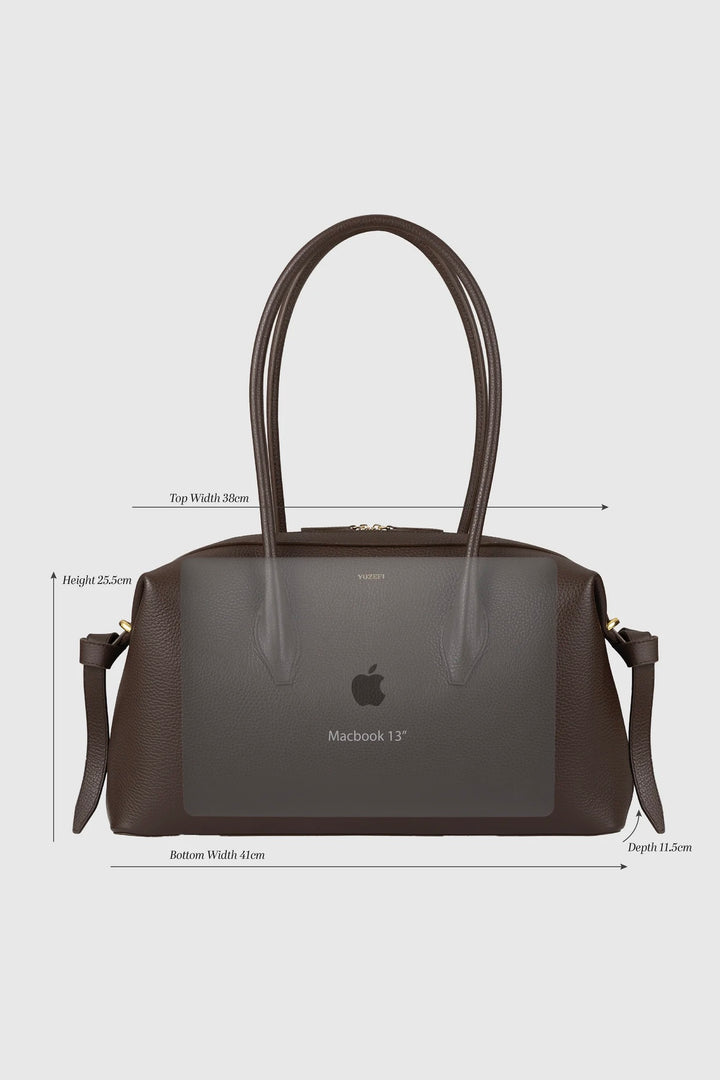 YUZEFI Brioche Duffle Black Suede - Dale