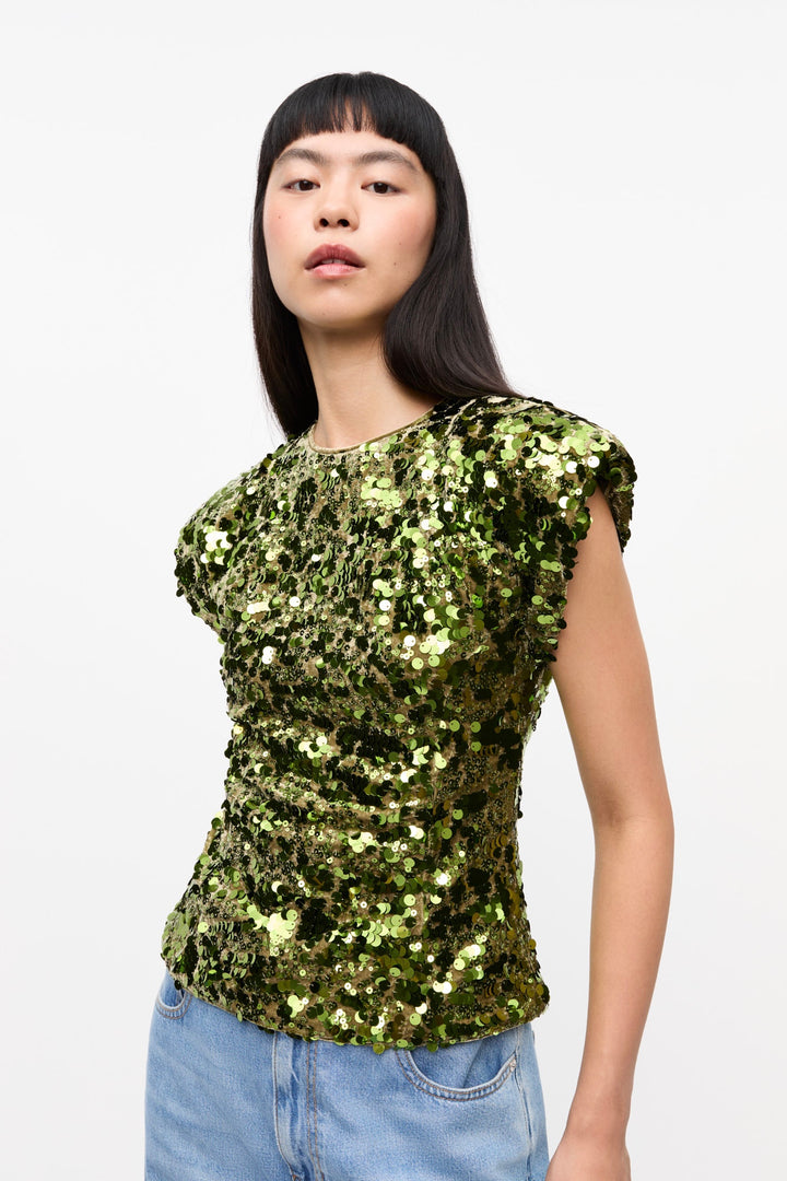 GANNI Velvet Sequins Blouse - Dale