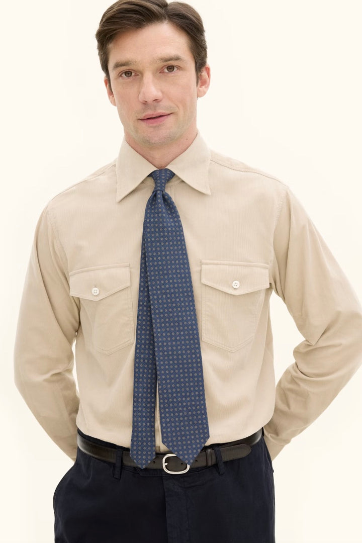 OSCAR JACOBSON Wool Tie Bluegrass - Dale