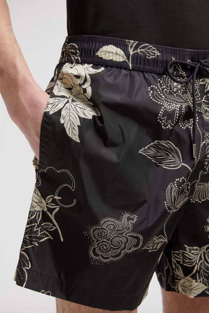 MONCLER Floral Print Swim Shorts - Dale