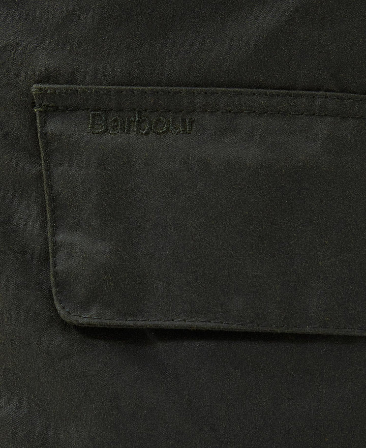 BARBOUR Mac Waxed Coat Olive - Dale
