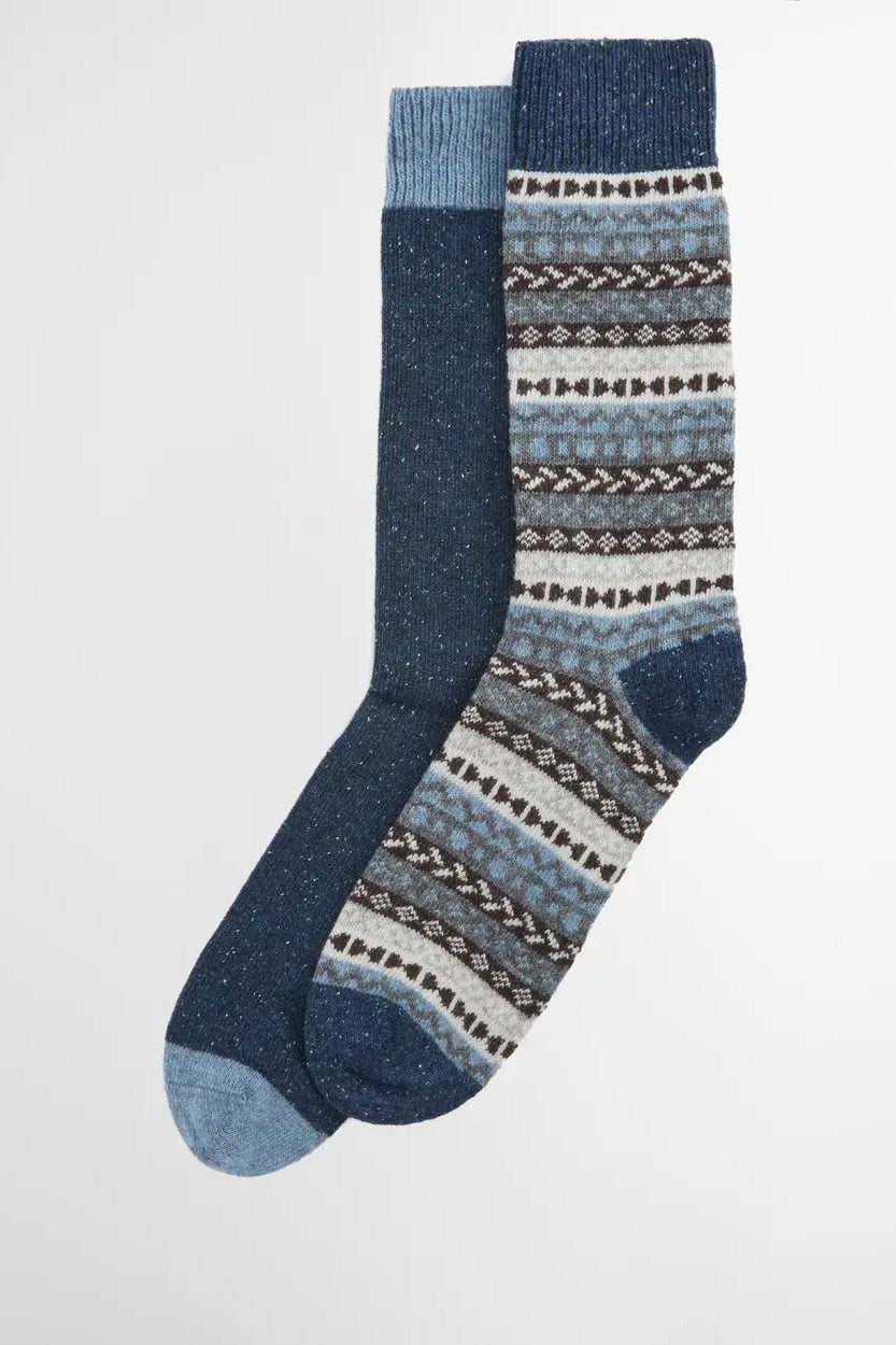 BARBOUR Barbour Fair Isle Sock 2 Pack - Midnight Oak - Dale