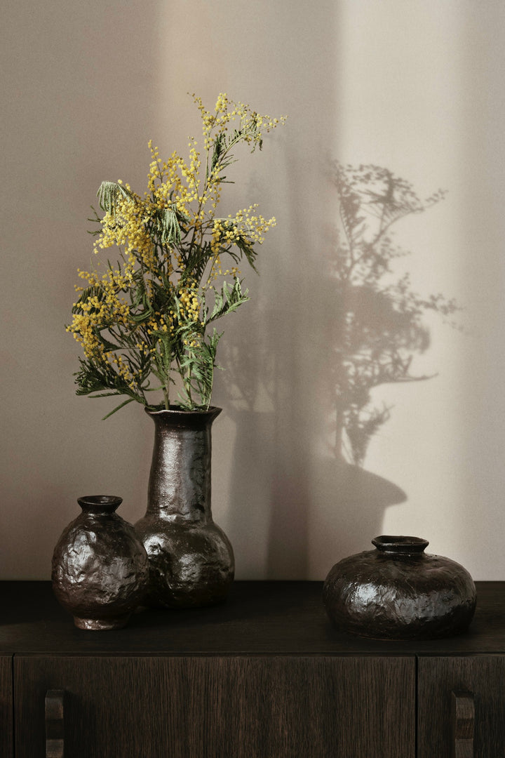 ferm LIVING Doro Vase Large Coffee - Dale