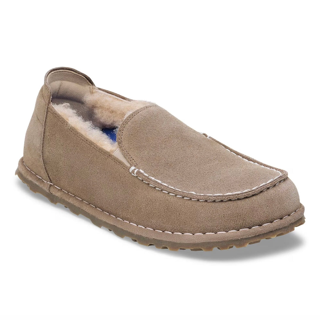 BIRKENSTOCK Utti Shearling Suede Leather Taupe Herre - Dale
