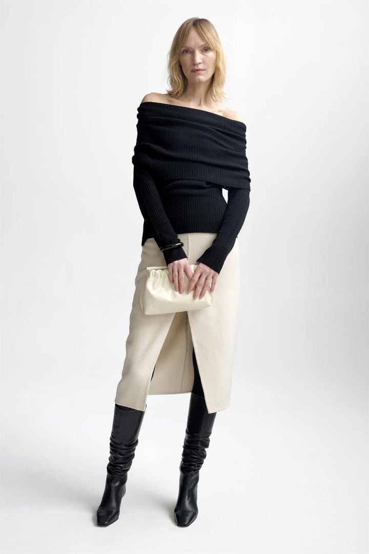 CHRISTIAN AKS Talina Merino Top Black - Dale