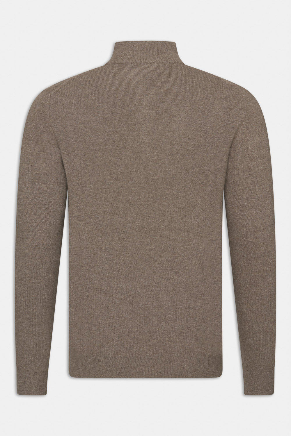 OSCAR JACOBSON Patton Half Zip Walnut Beige - Dale