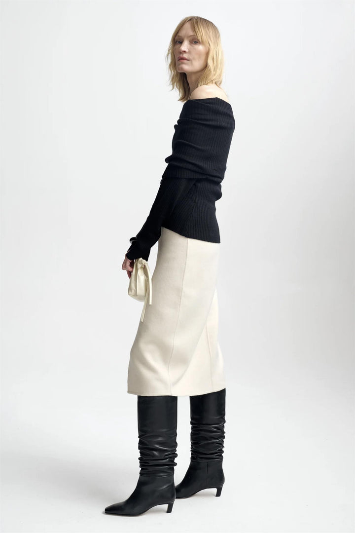 CHRISTIAN AKS Talina Merino Top Black - Dale