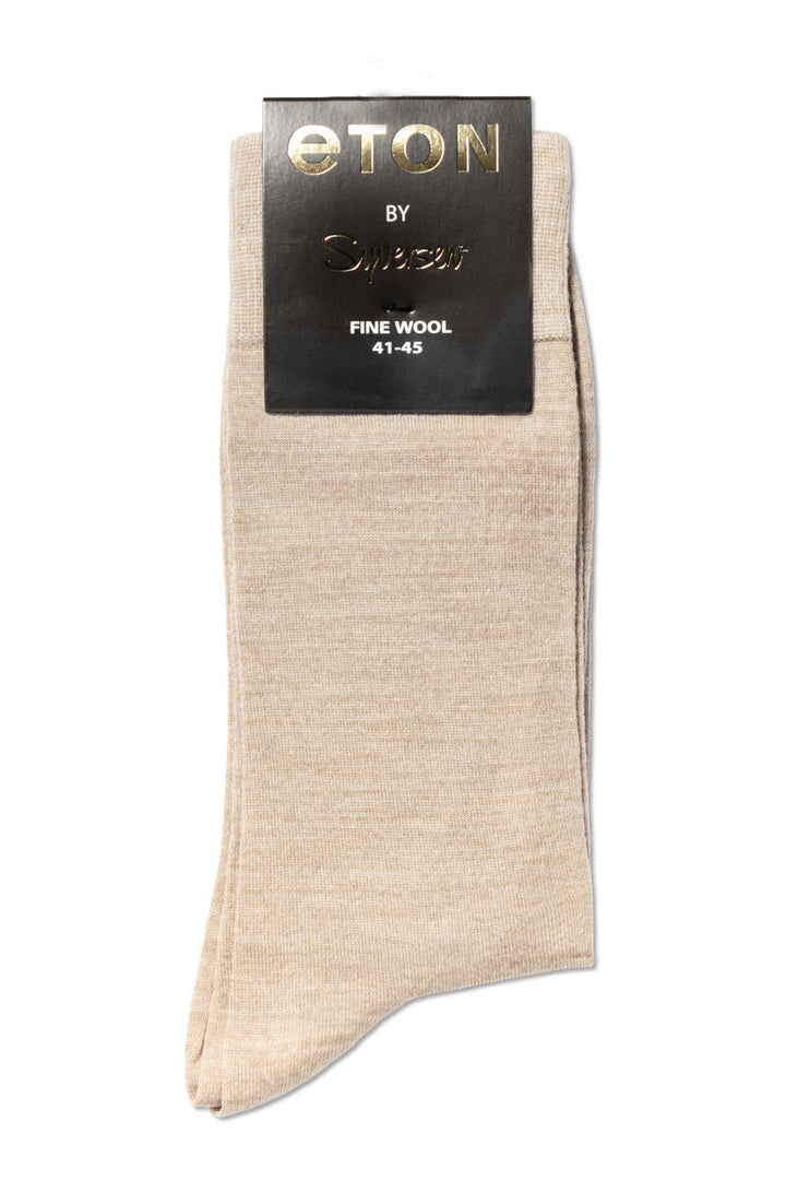 ETON Fine Wool Plain Sand 41-45 - Dale