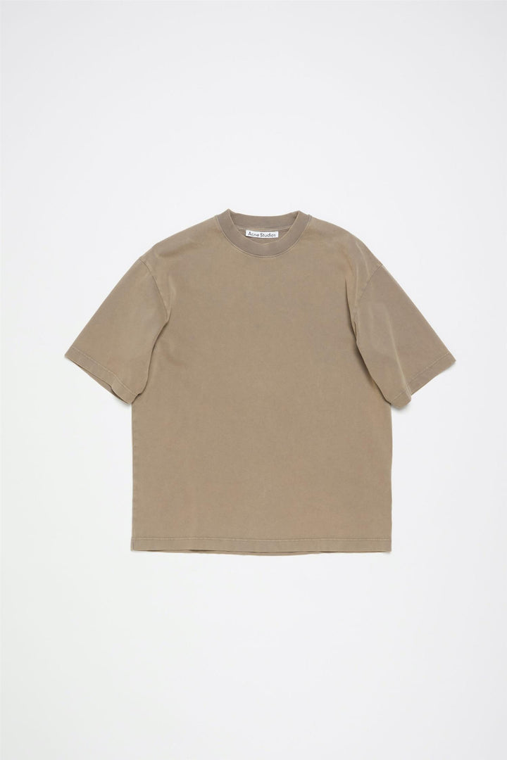 ACNE STUDIOS Crew Neck T-shirt Taupe Brown - Dale