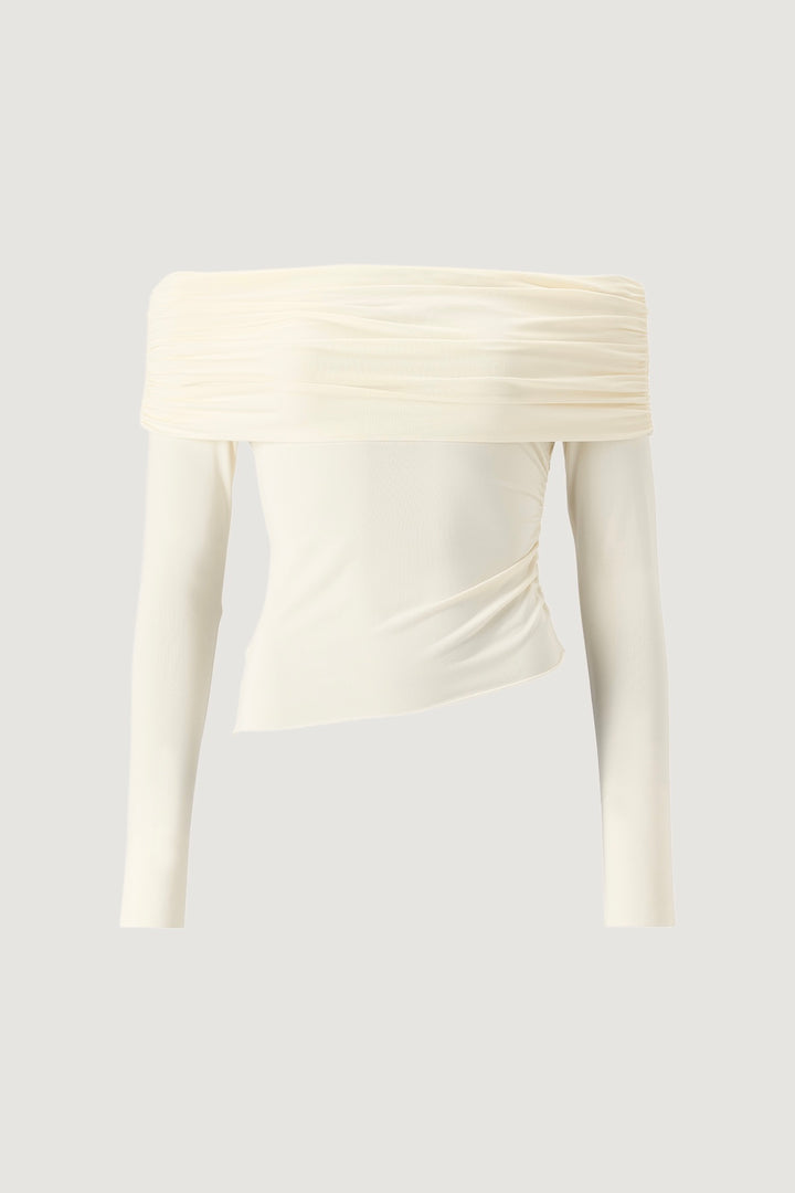 AVORA Off-shoulder Top Offwhite - Dale