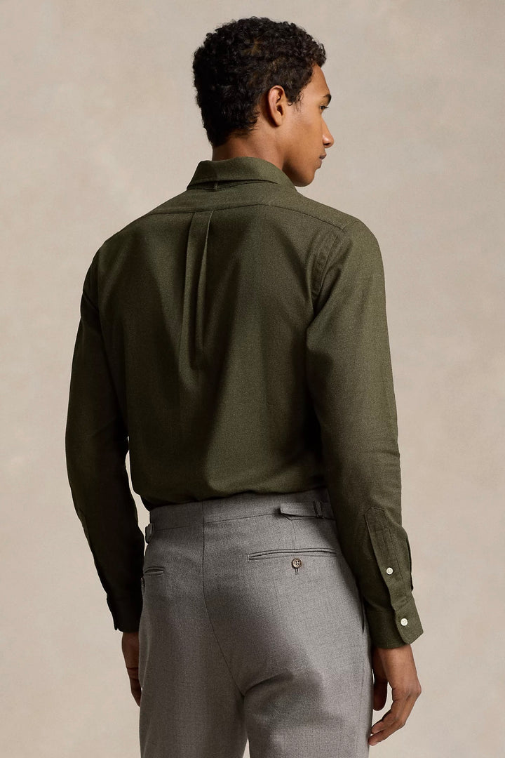 POLO RALPH LAUREN Custom Fit Performance Twill Shirt Loden Heather - Dale