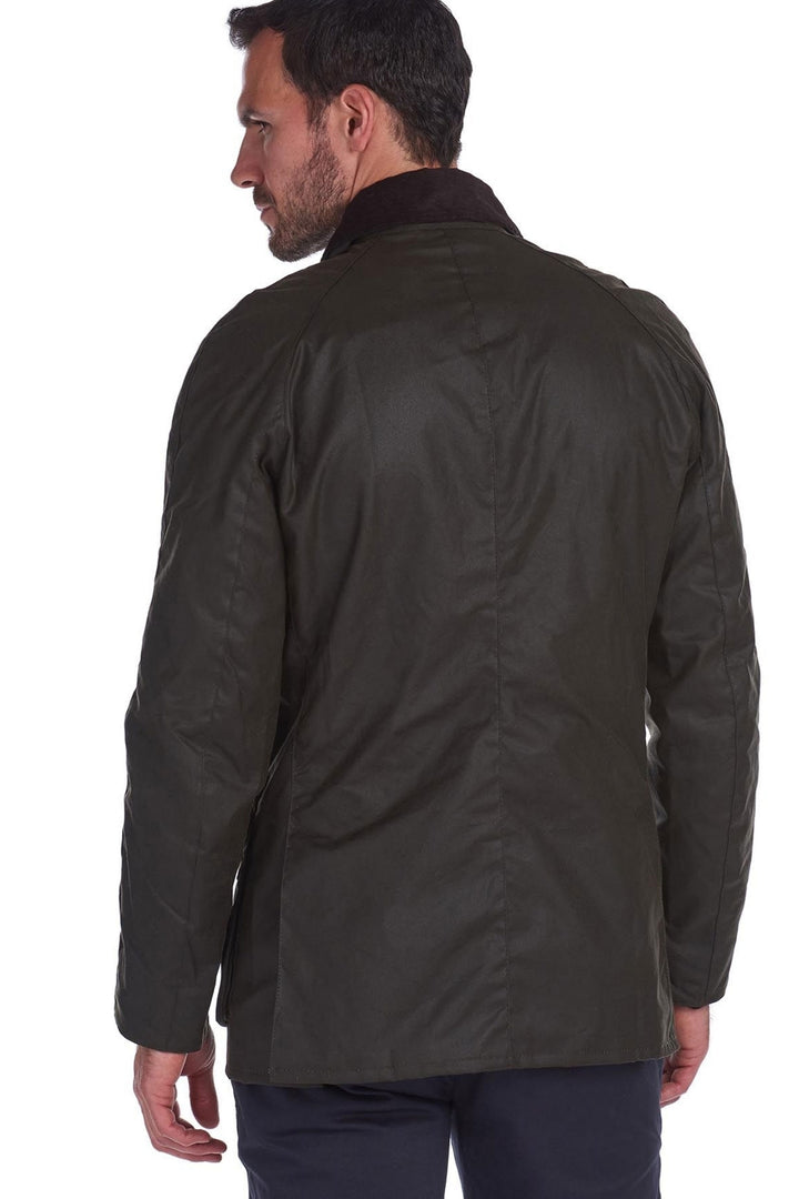 BARBOUR Ashby Waxed Jacket Olive - Dale