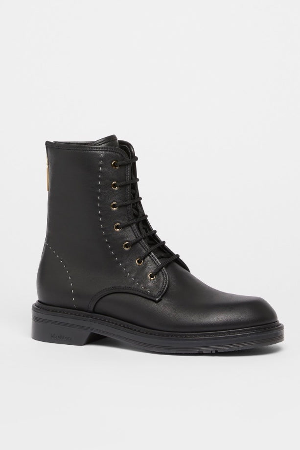MAX MARA Leather Combat Boots - Dale