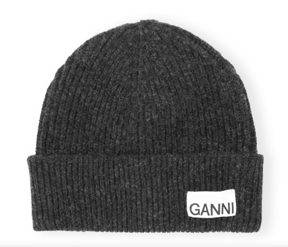 GANNI - Light Structured Rib Knit Beanie - Dale