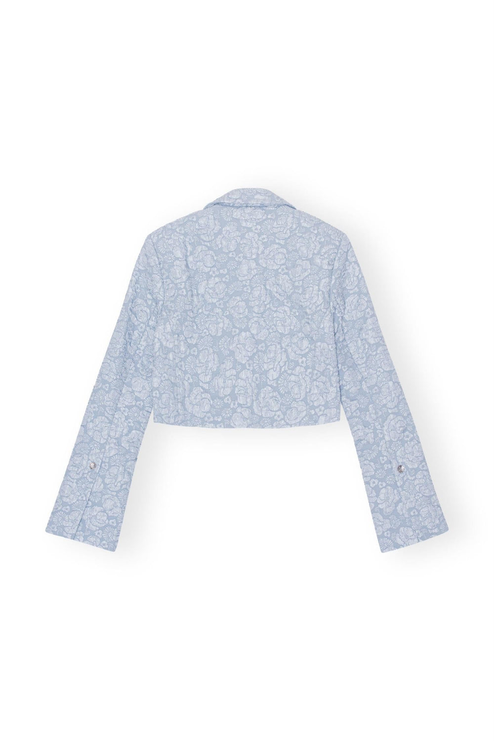 GANNI - Stretch Jacquard Cropped Blazer - Dale