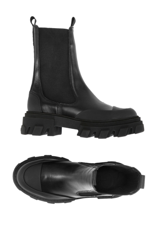 GANNI - Cleated Mid Chelsea Boot - Dale