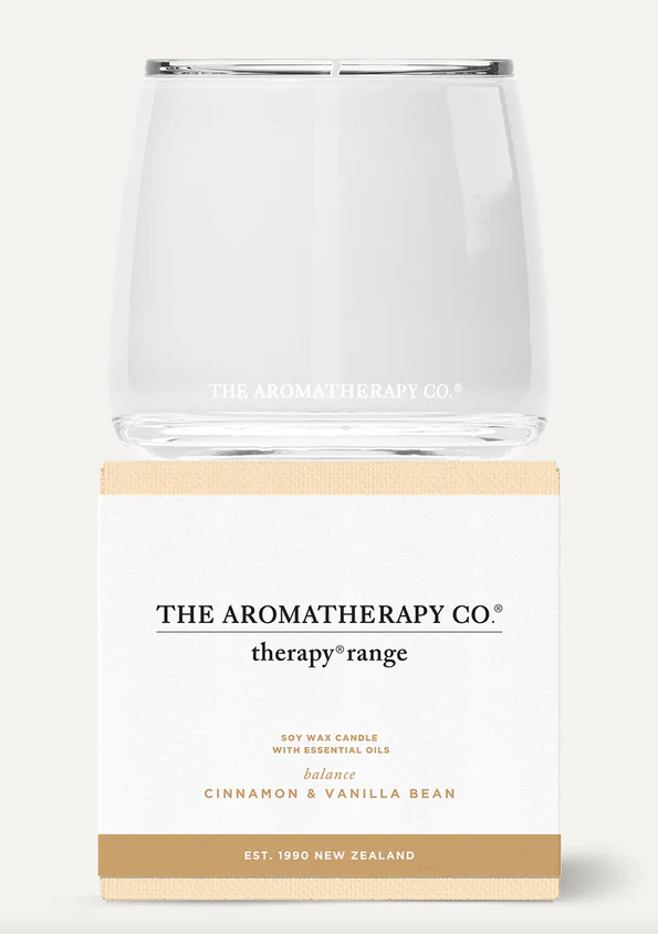 THE AROMA THERAPY CO - THERAPY CANDLE 260G - Balance - Cinnamon & Vanilla Bean - Dale