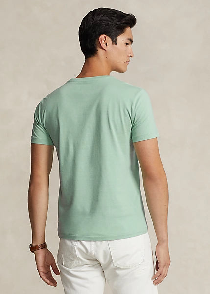 POLO RALPH LAUREN - Custom Slim Fit Jersey T-Shirt Celadon - Dale