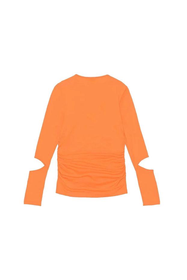 GANNI - Light Stretch Jersey Cutout Blouse - Dale