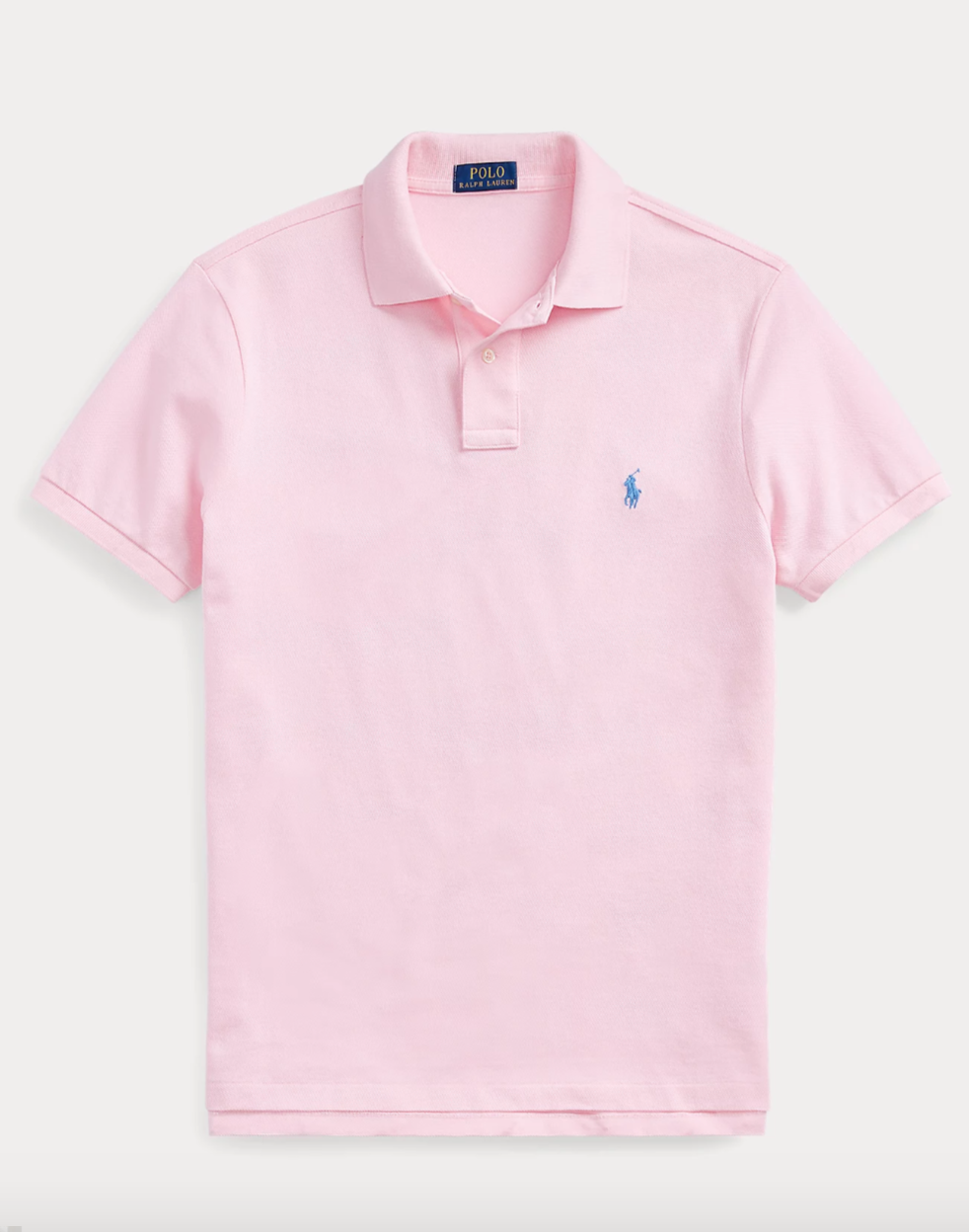 POLO RALPH LAUREN - Custom Slim Fit Mesh Polo Shirt Carmel Pink - Dale