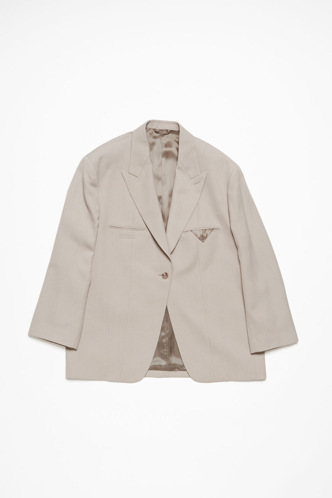 ACNE STUDIOS - Single-breasted Jacket Cold Beige - Dale