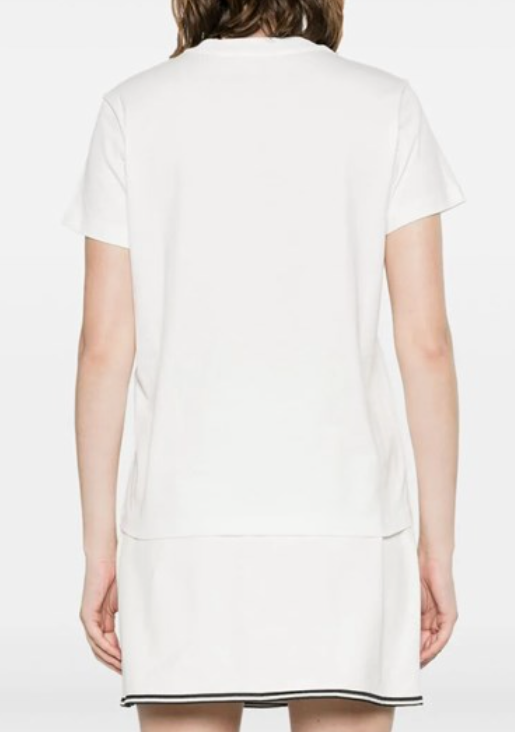 MONCLER - SS EMBROIDERED LOGO  T-SHIRT - WHITE - Dale