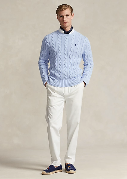 POLO RALPH LAUREN - Cable-Knit Cotton Jumper - Dale