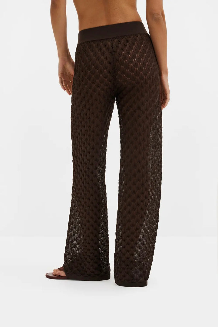 Alissa Knitted Pants Chocolate