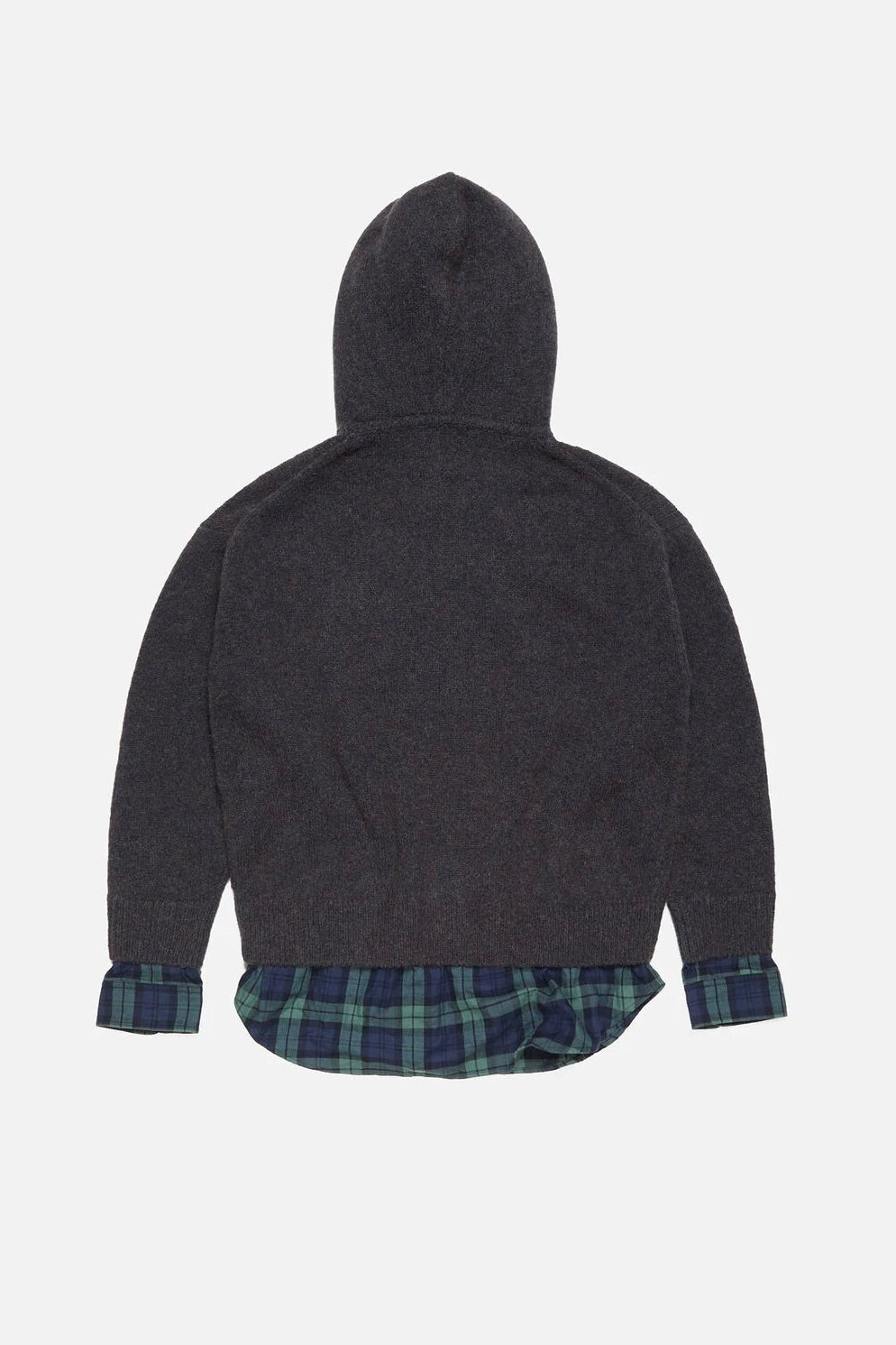 Layered Wool Hoodie
