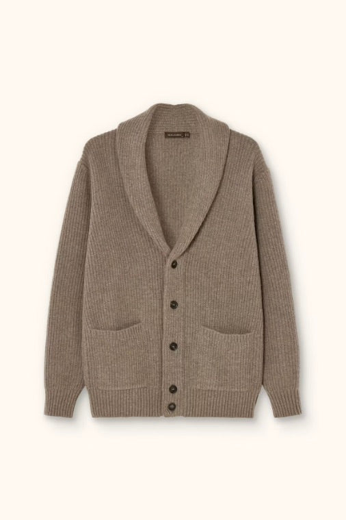 Roland Cardigan Walnut Beige