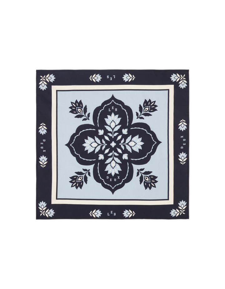 LES DEUX Arabesque Neckerchief Blue Fog - Dale