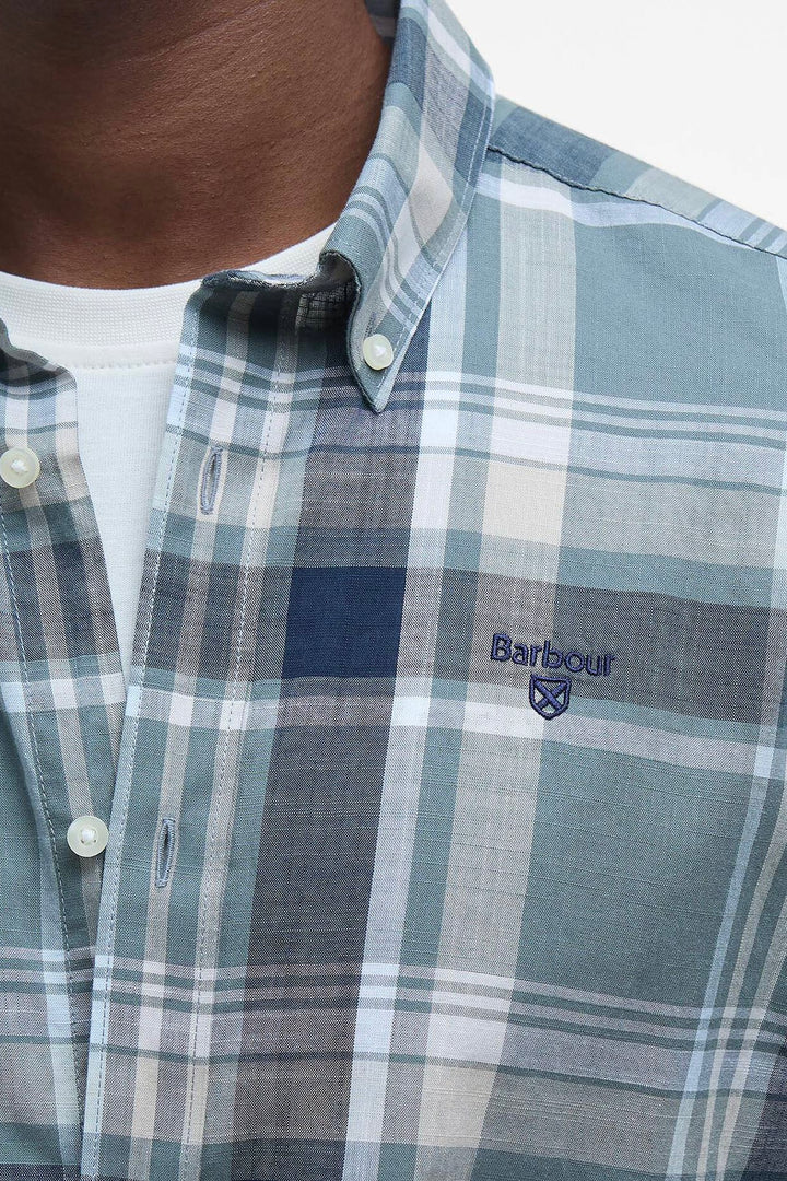 BARBOUR Kidd Tailored Long-Sleeved Shirt Vintage Teal - Dale