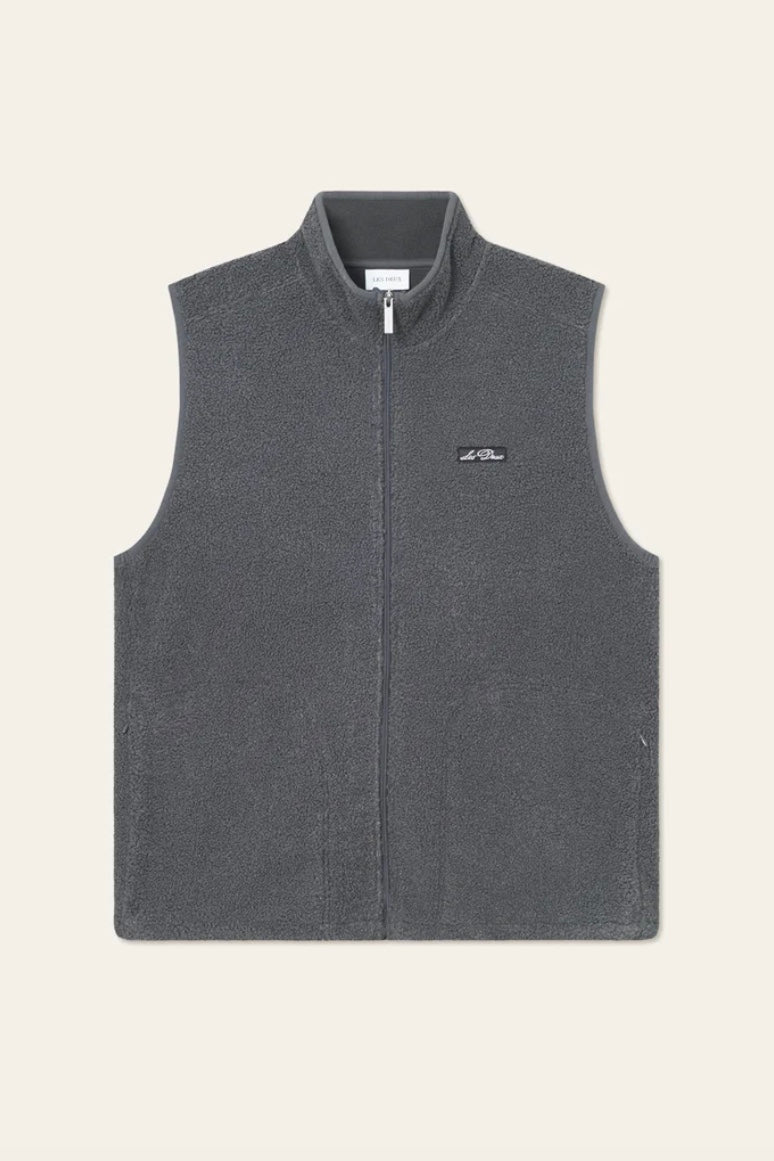 LES DEUX Creed Teddy Vest Asphalt - Dale