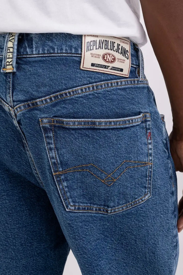 M9Z1 Straight Fit Jeans Medium Blue