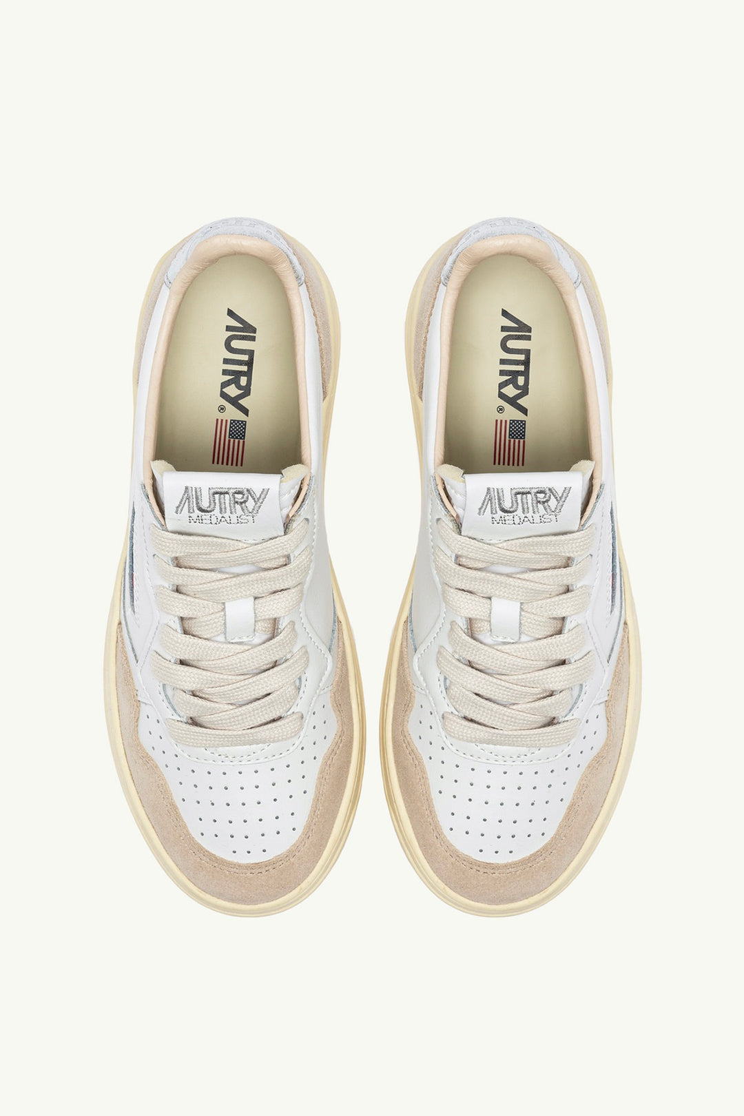 AUTRY Medalist Low Women White/Silver - Dale