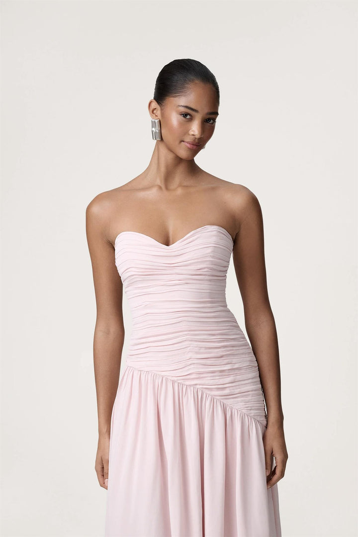 Lima Bandeau Dress Light Pink