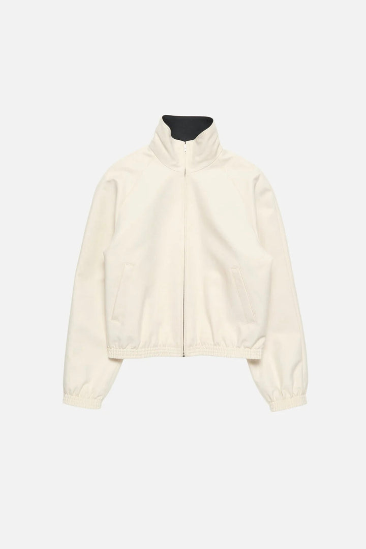 Satin Logo Jacket Light Taupe