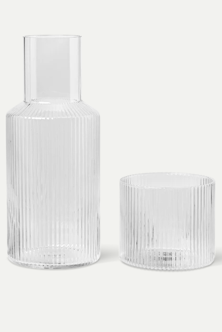 Ripple Small Carafe Set Clear