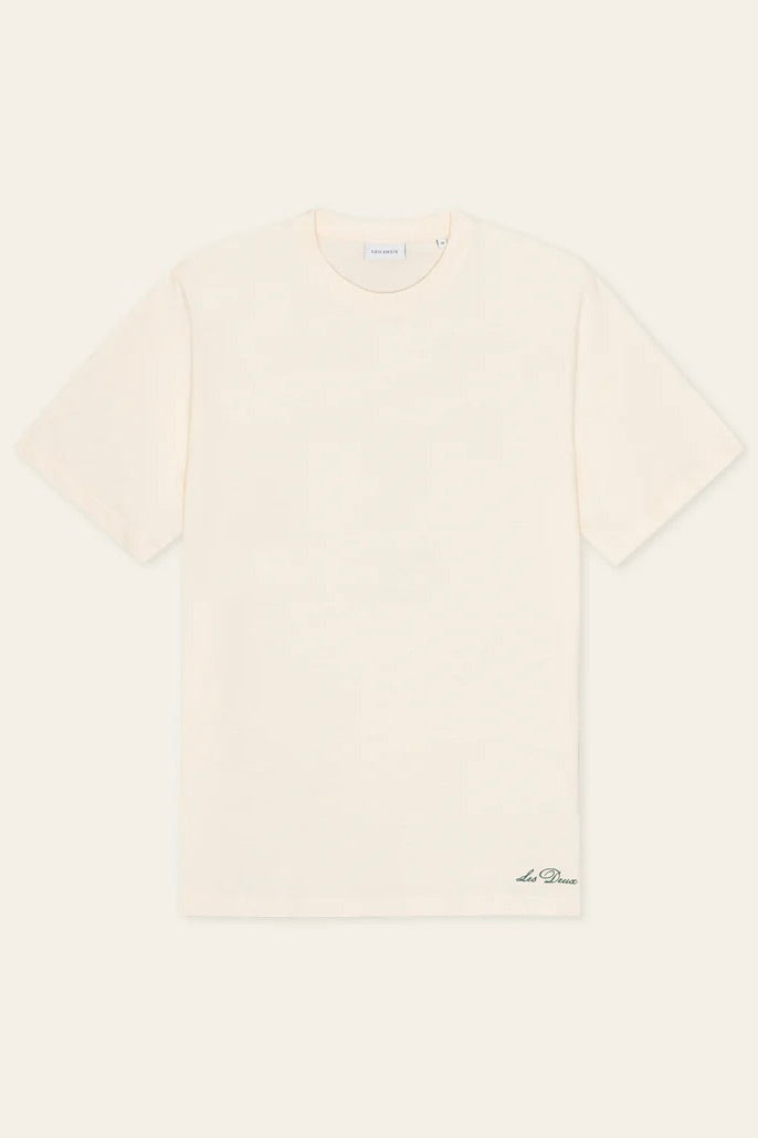 LES DEUX Ben Artist T-Shirt Eggnog White - Dale
