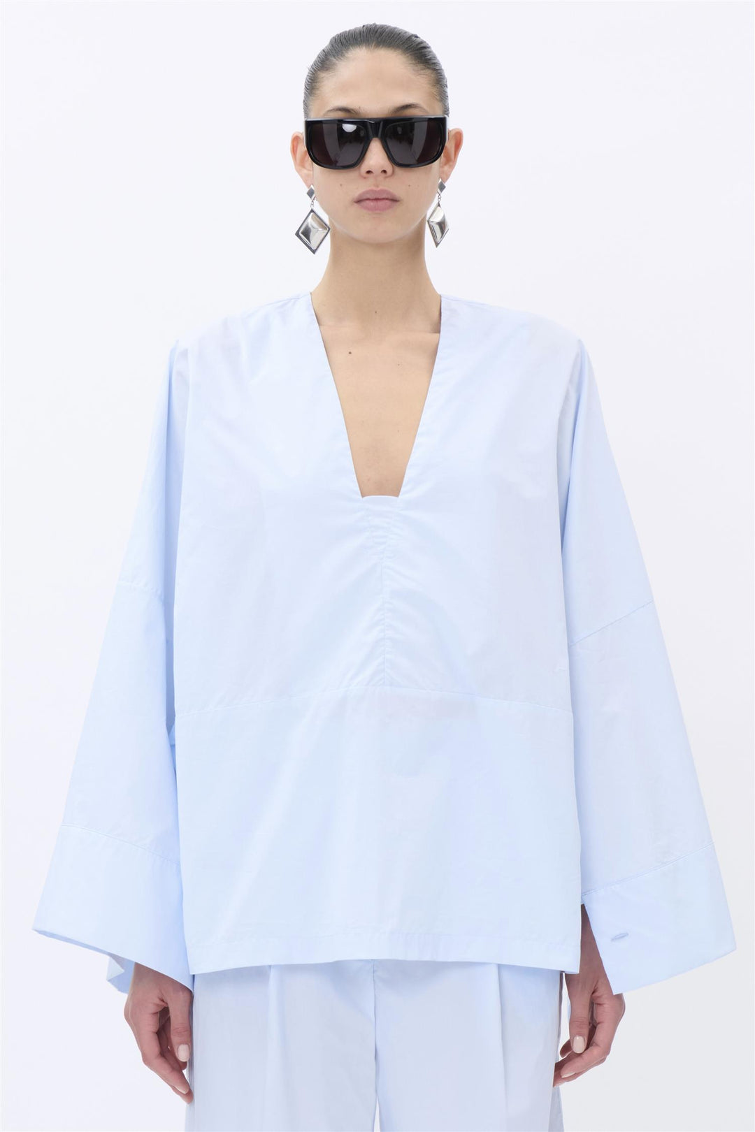 THELATEST DANA 4009 T0160 POPELINE FERMO Light Blue - Dale