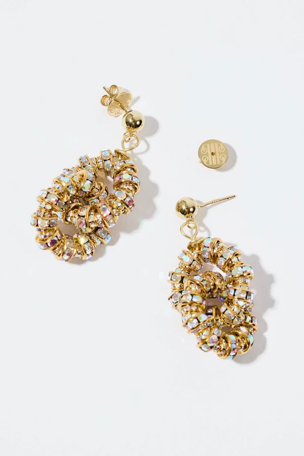 Tiny Tires Earrings Gold