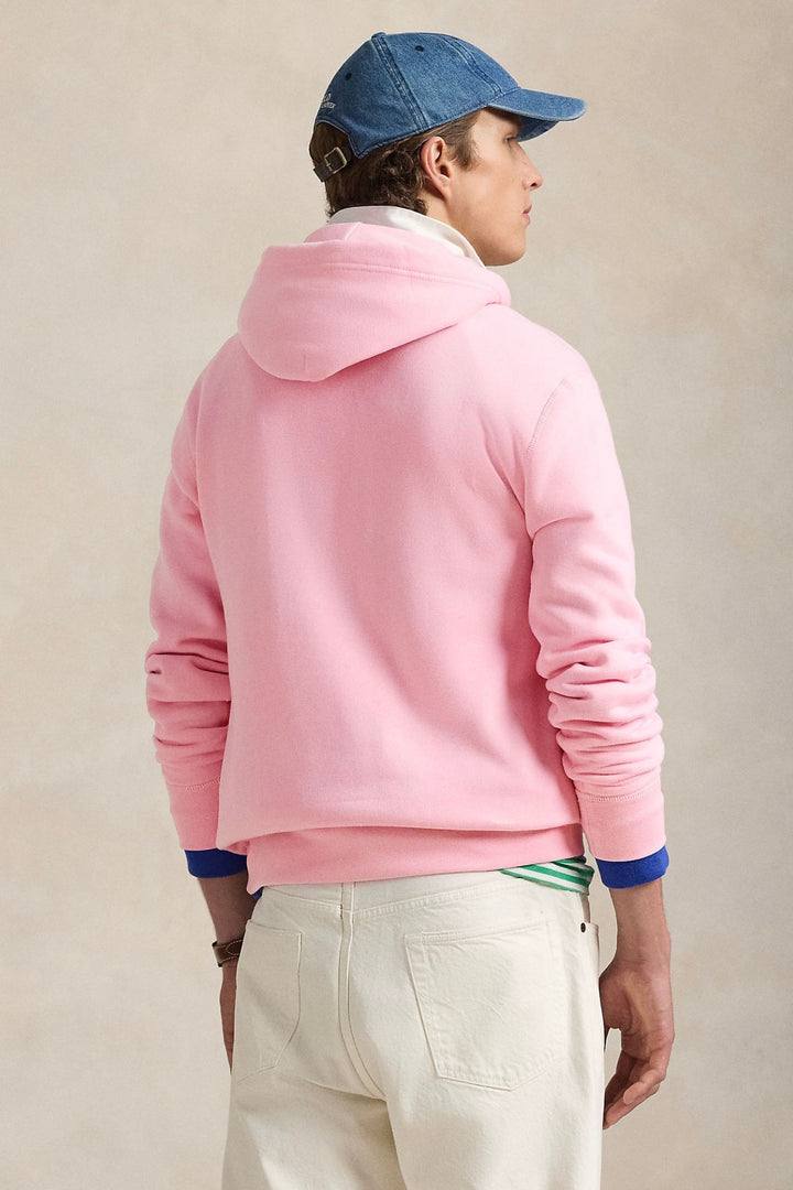 The RL Fleece Hoodie Carmel Pink