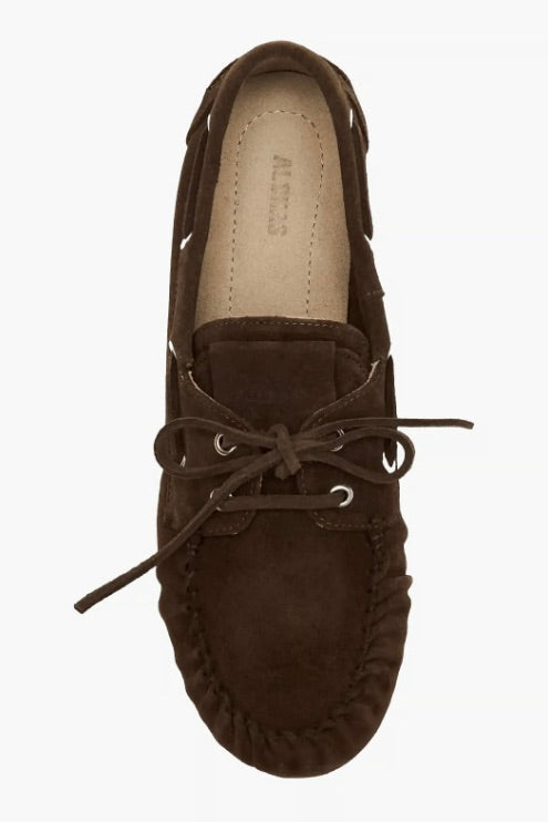 Rowan Suede Brown Leather Loafers