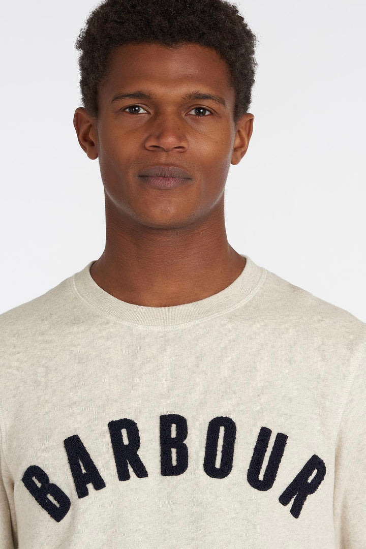 Prep Logo Sweatshirt Ecru Marl