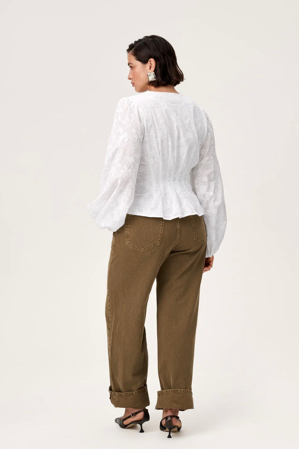 Palena Blouse White Embroidery