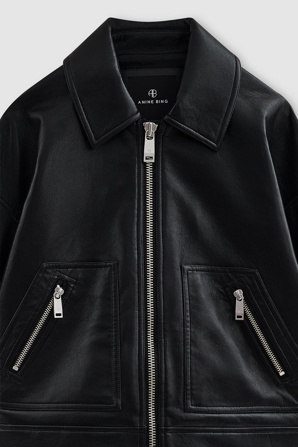 Assan Jacket Black Recycled Leather